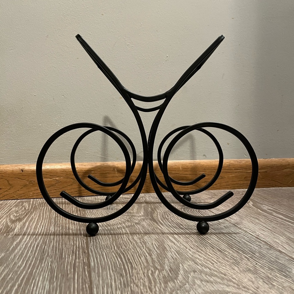 Wrought Iron Wine Rack - Picture 3 of 3
